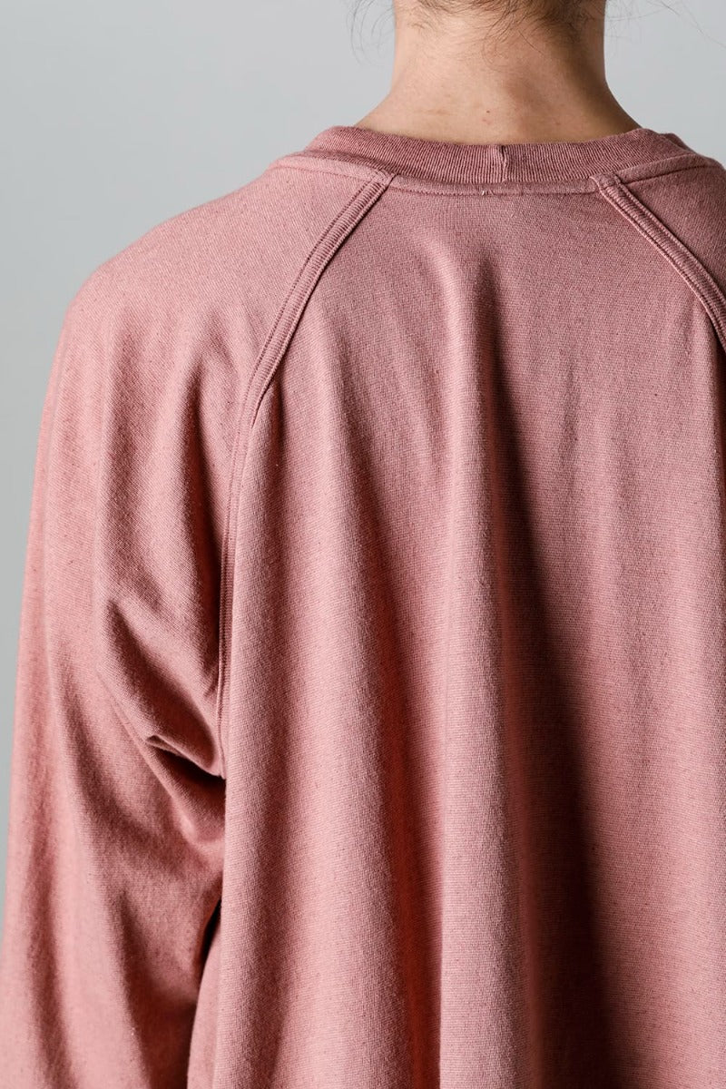 3/4 SLEEVE TEE Cotton Hemp Jersey OLD PINK