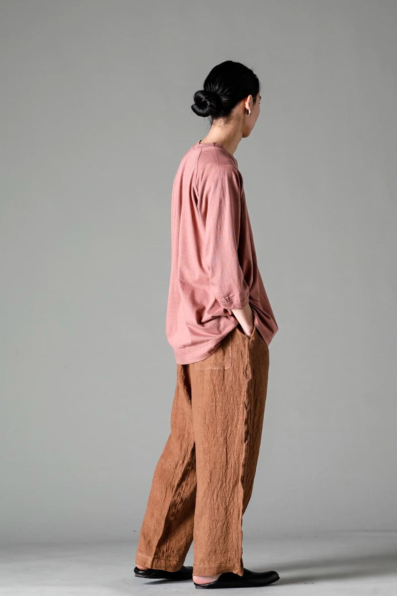 3/4 SLEEVE TEE Cotton Hemp Jersey OLD PINK