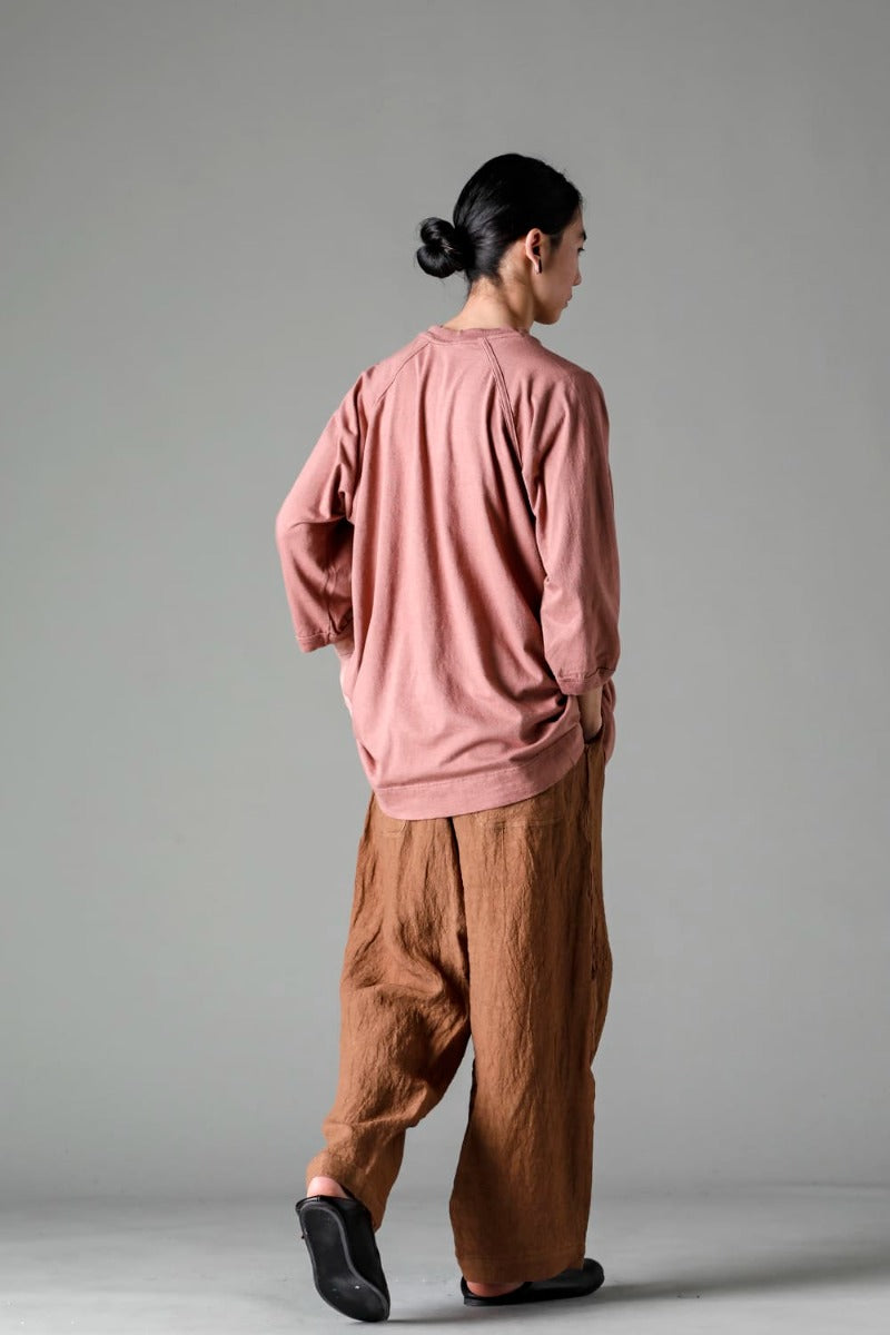 3/4 SLEEVE TEE Cotton Hemp Jersey OLD PINK