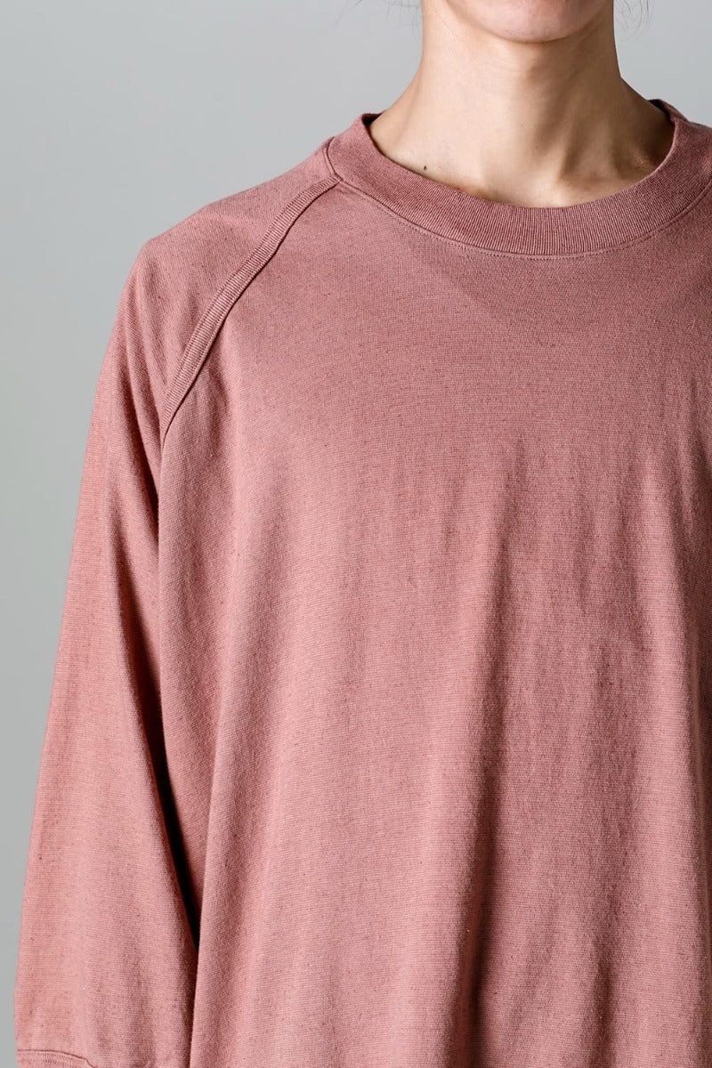 3/4 SLEEVE TEE Cotton Hemp Jersey OLD PINK