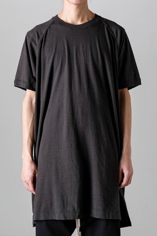 LONG TEE Cotton Hemp Jersey BLACK
