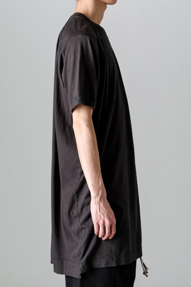 LONG TEE Cotton Hemp Jersey BLACK