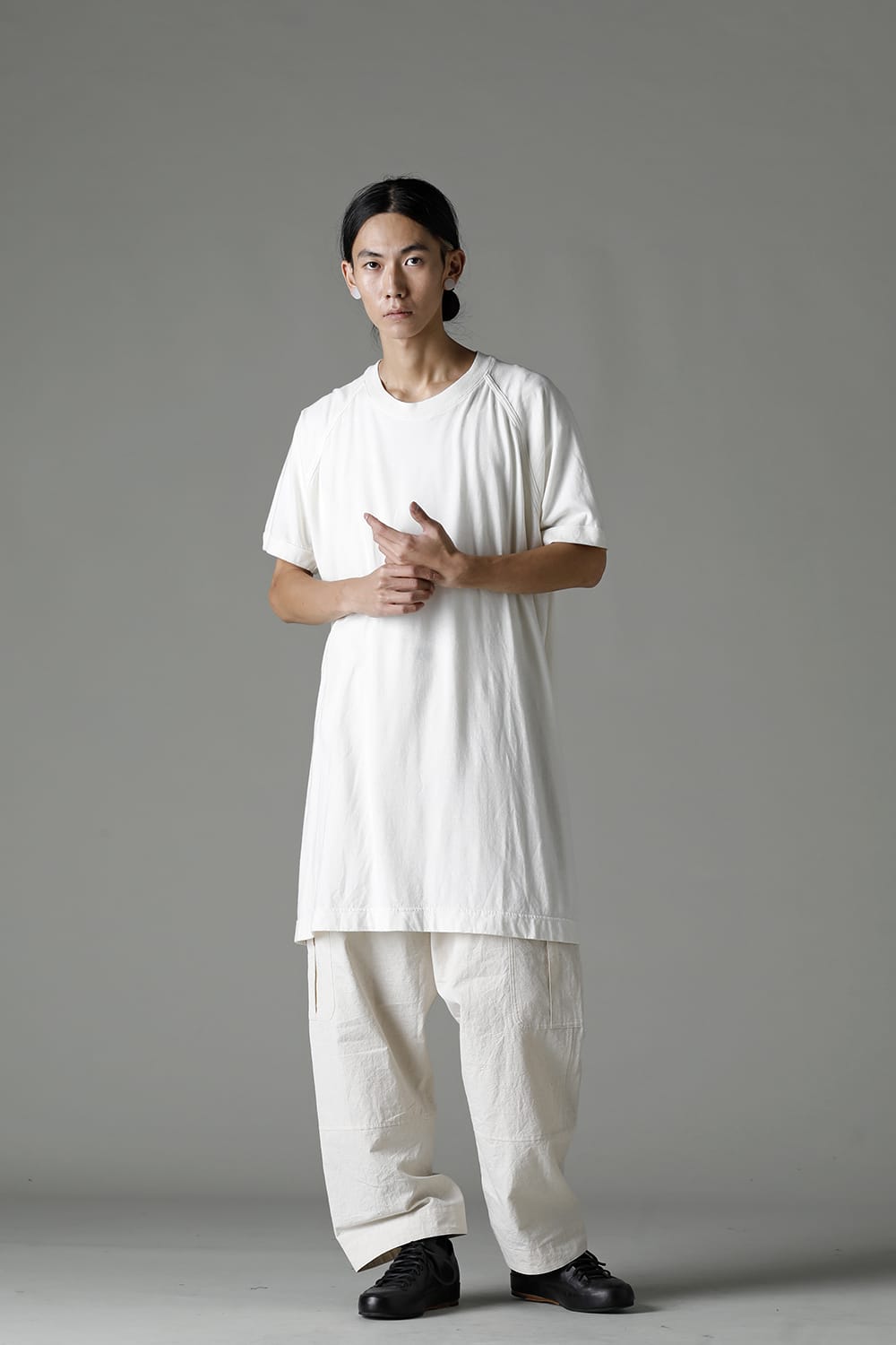 LONG TEE Cotton Hemp Jersey KINARI