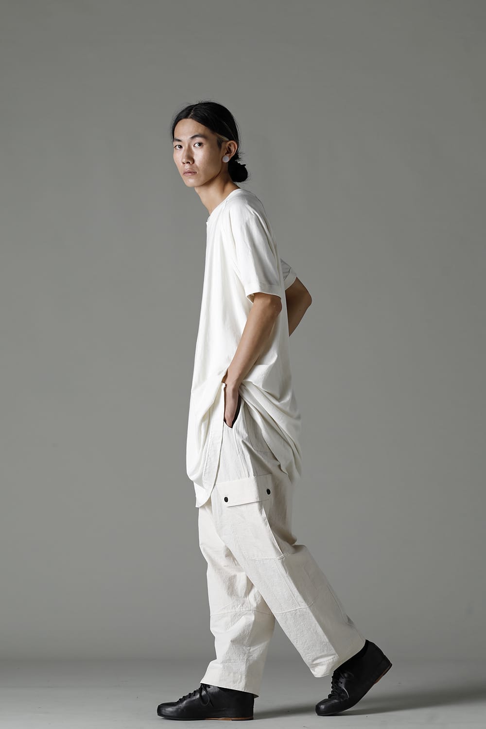 LONG TEE Cotton Hemp Jersey KINARI