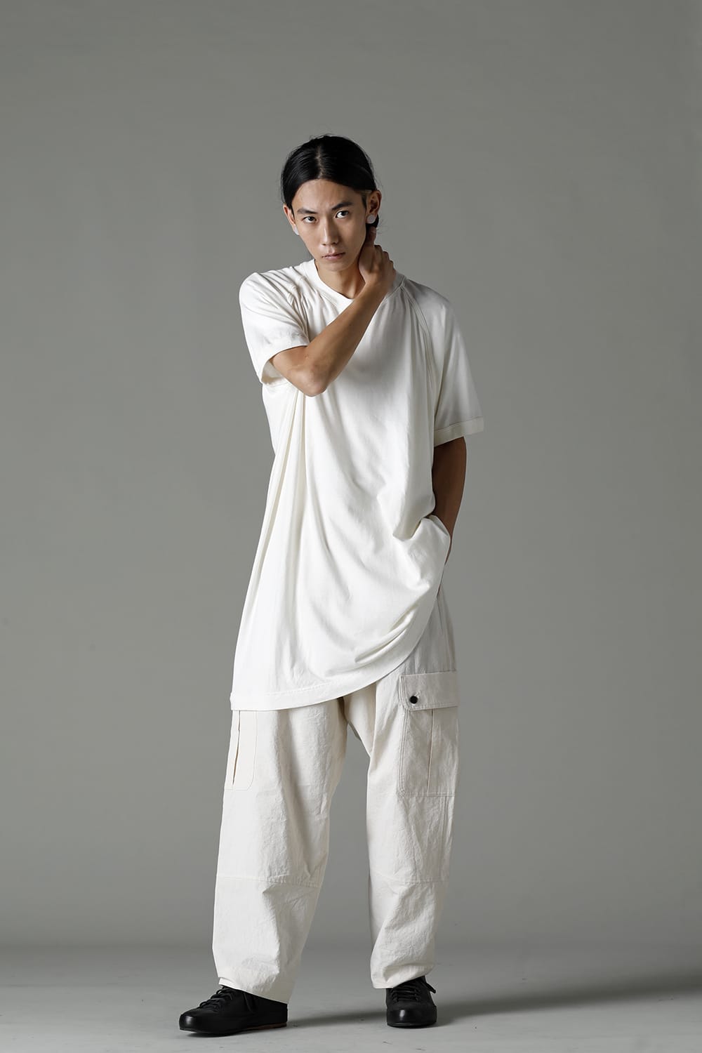 LONG TEE Cotton Hemp Jersey KINARI