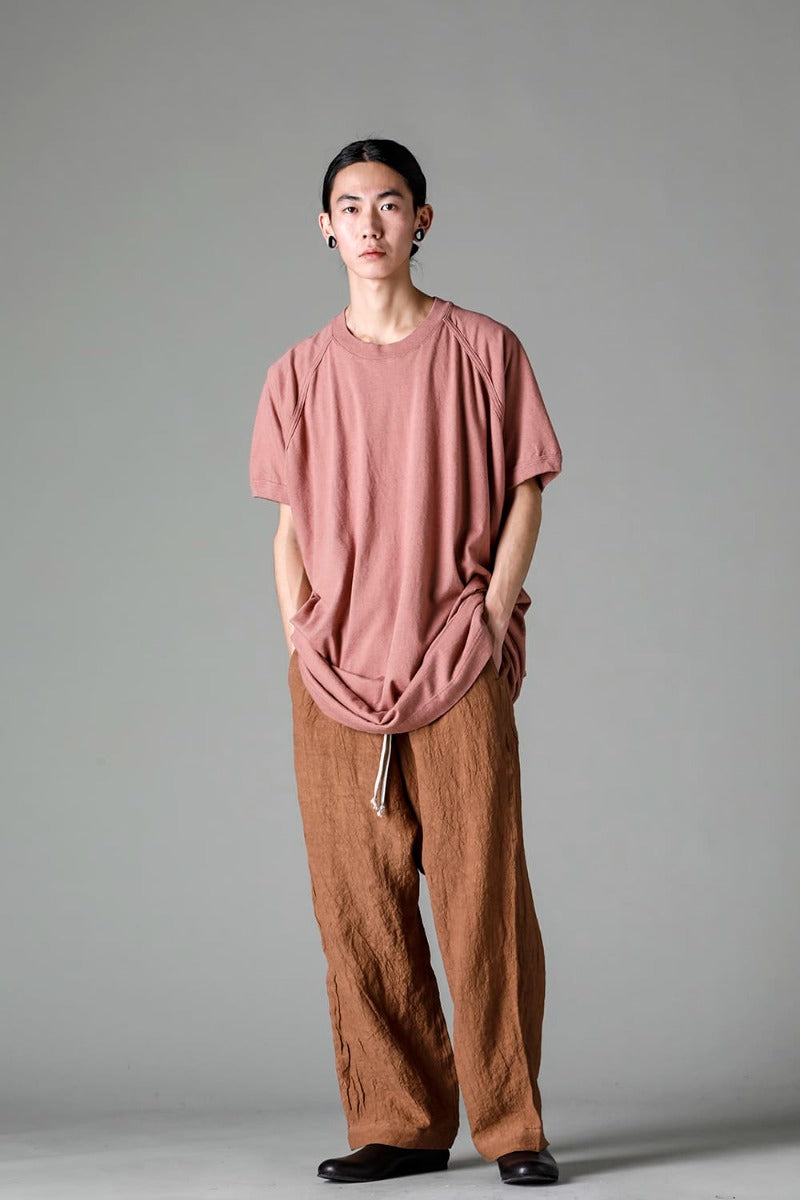 LONG TEE Cotton Hemp Jersey OLD PINK