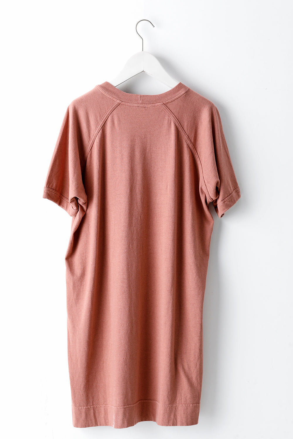 LONG TEE Cotton Hemp Jersey OLD PINK