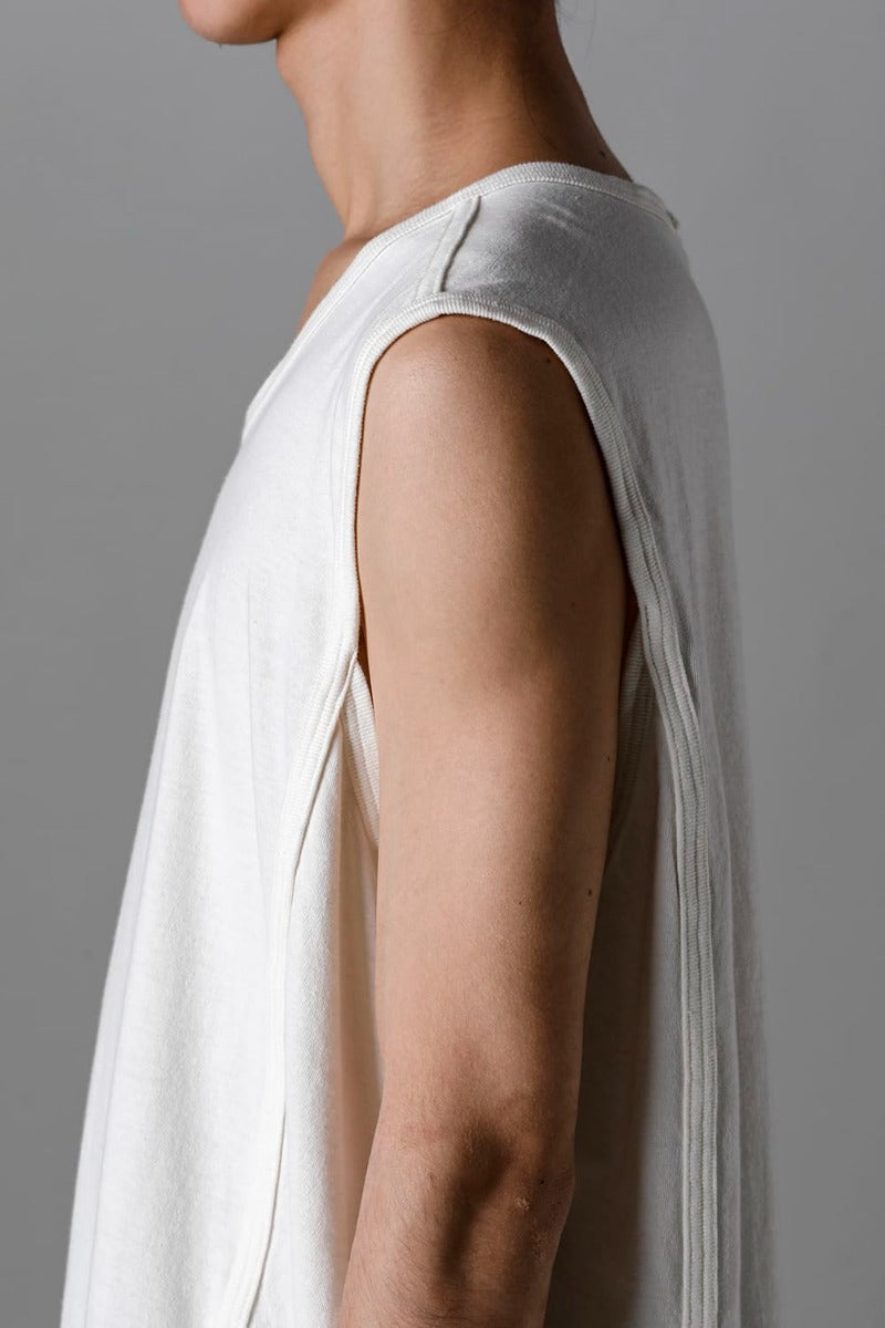 SLEEVELESS TEE Cotton Hemp Jersey KINARI