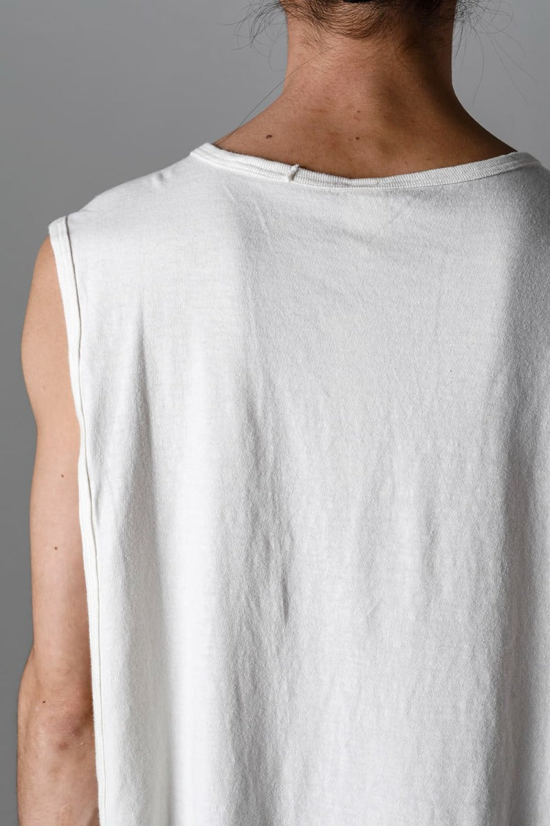 SLEEVELESS TEE Cotton Hemp Jersey KINARI