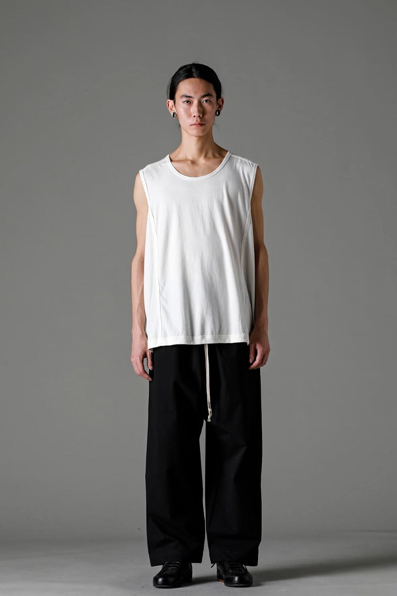 SLEEVELESS TEE Cotton Hemp Jersey KINARI