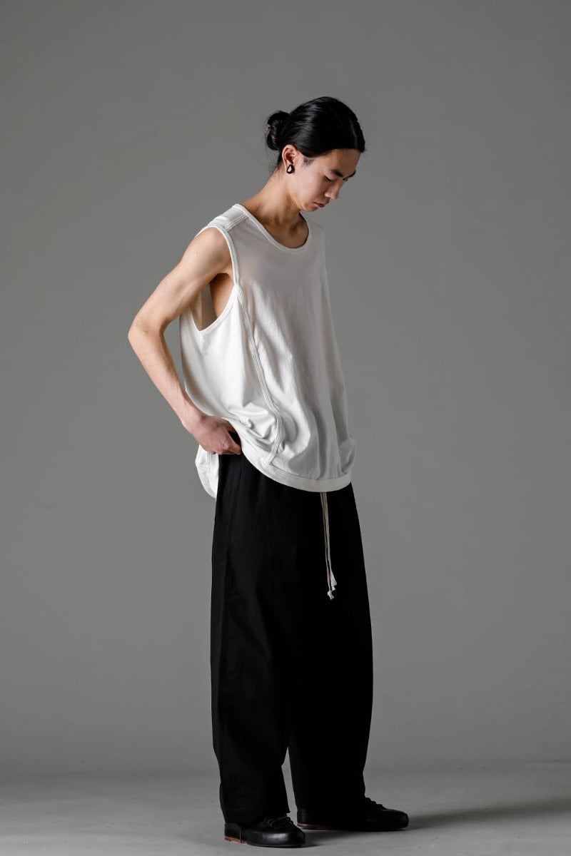 SLEEVELESS TEE Cotton Hemp Jersey KINARI