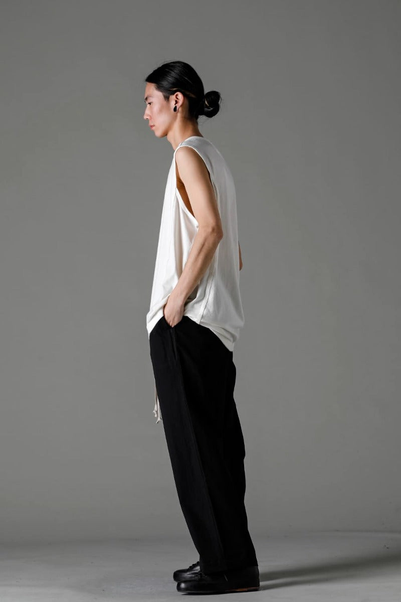 SLEEVELESS TEE Cotton Hemp Jersey KINARI