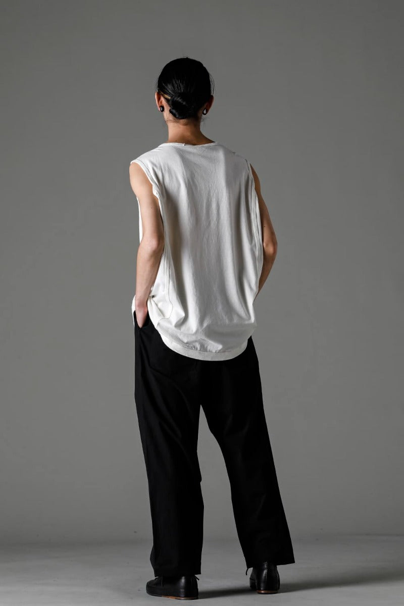 SLEEVELESS TEE Cotton Hemp Jersey KINARI