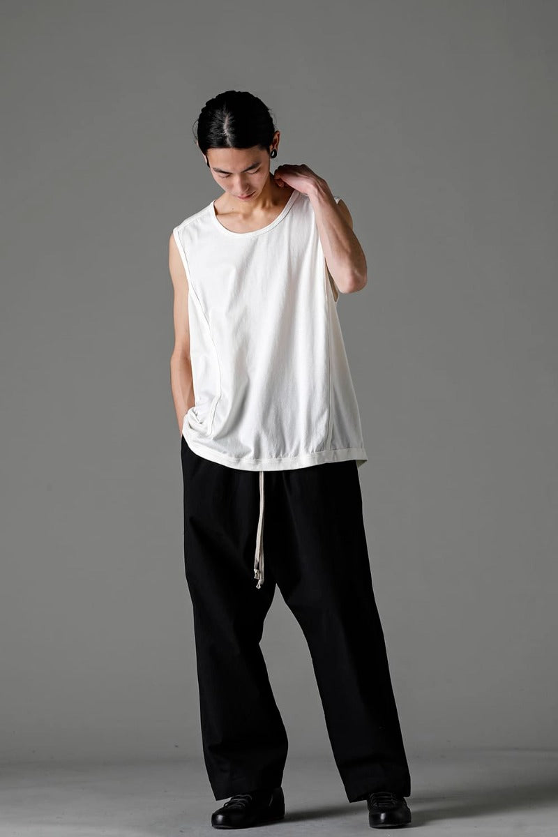 SLEEVELESS TEE Cotton Hemp Jersey KINARI