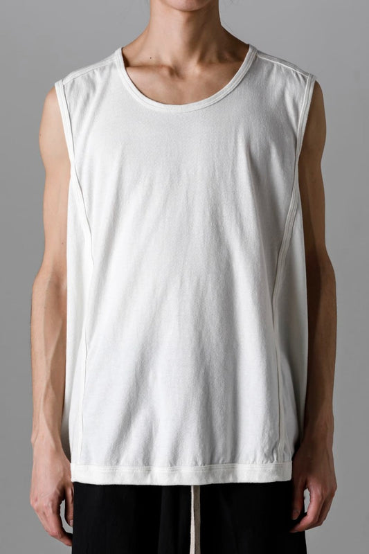 SLEEVELESS TEE Cotton Hemp Jersey KINARI