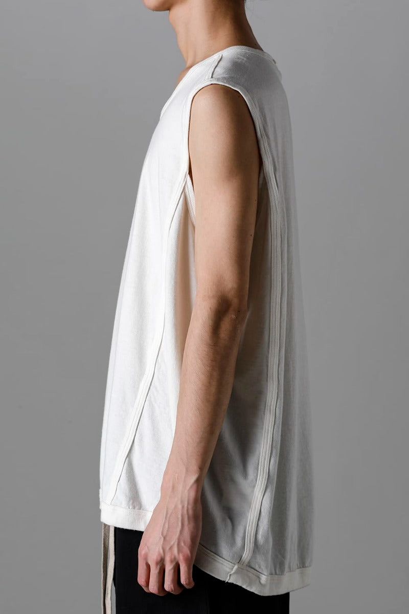 SLEEVELESS TEE Cotton Hemp Jersey KINARI