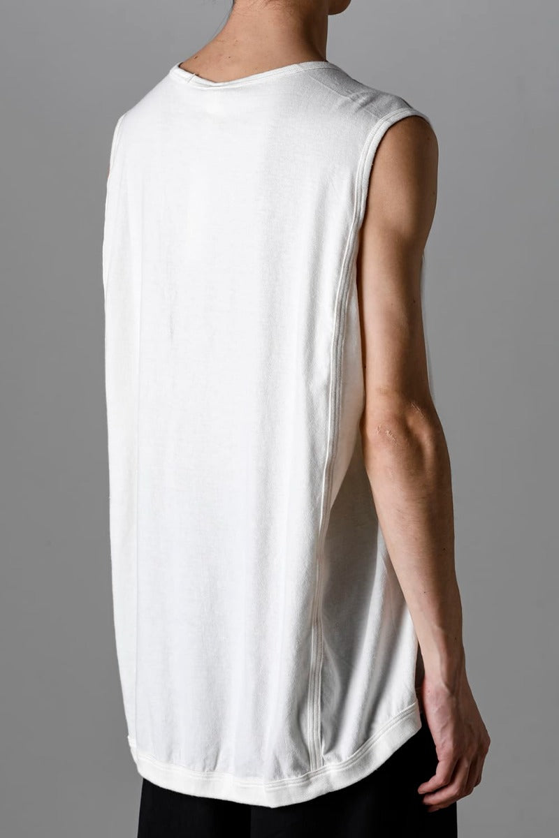 SLEEVELESS TEE Cotton Hemp Jersey KINARI