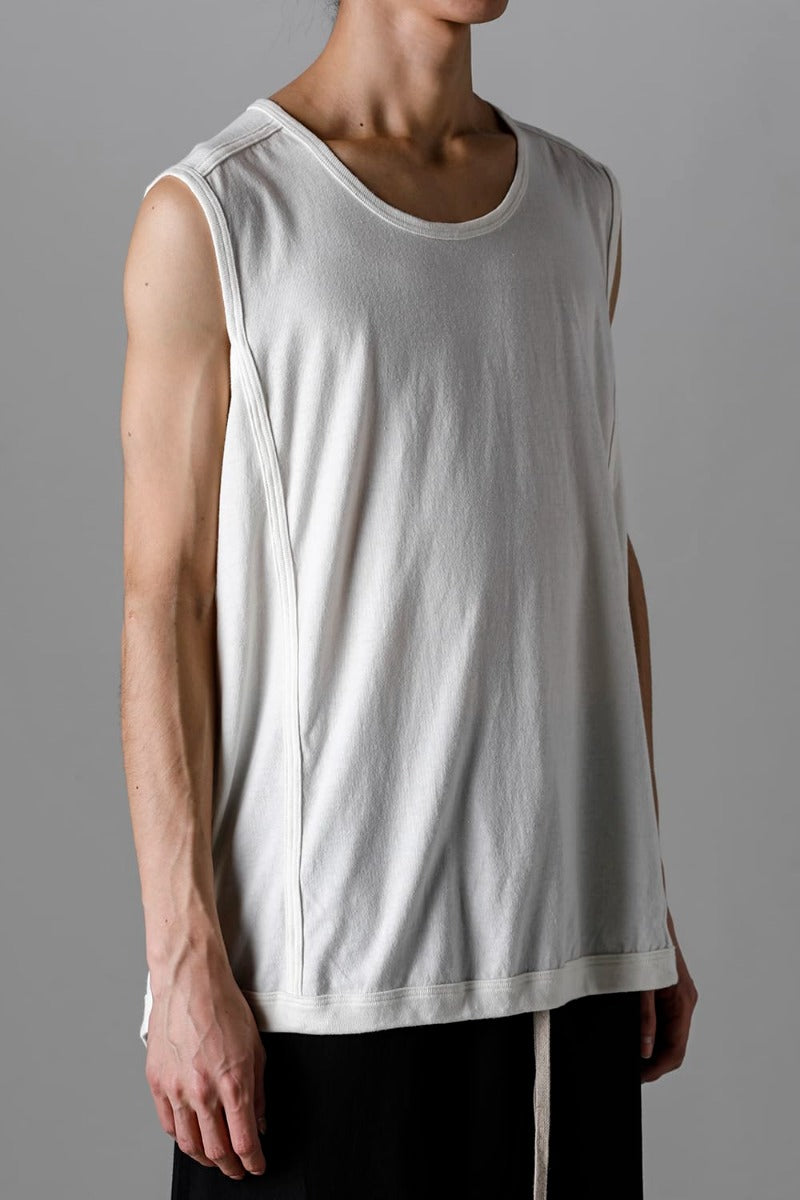 SLEEVELESS TEE Cotton Hemp Jersey KINARI