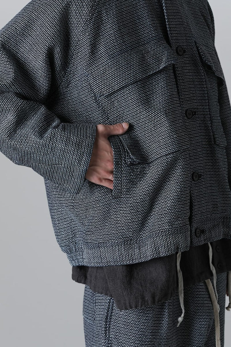 EISENHOWER JACKET Loop Denim Contrast