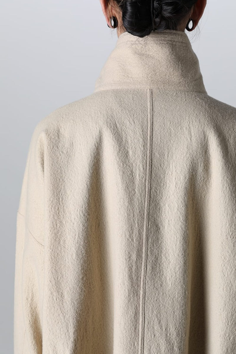 PARKA JACKET Teddy Wool Twill Beige