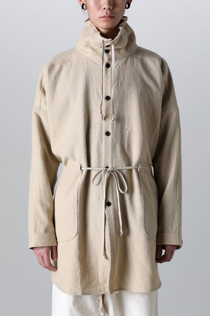 PARKA JACKET Teddy Wool Twill Beige