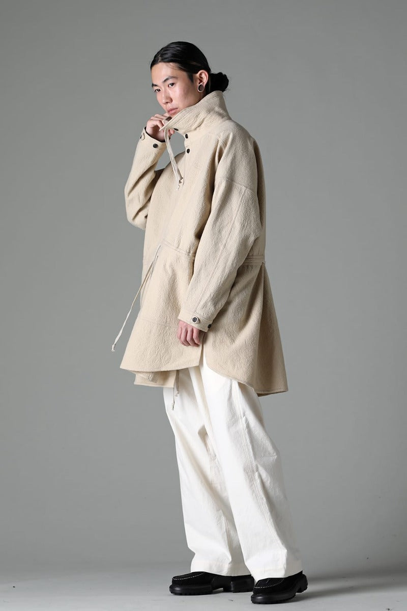 PARKA JACKET Teddy Wool Twill Beige