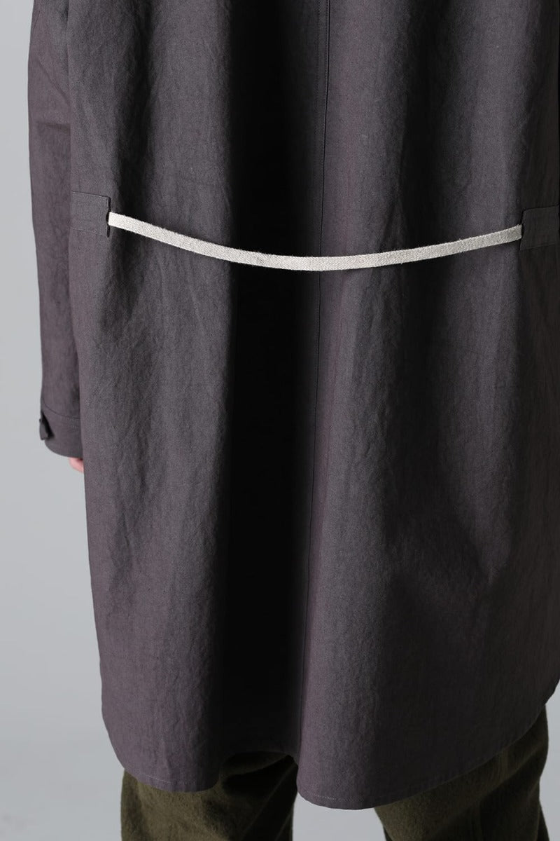 PARKA JACKET Dense Dobby Cloth Eggplant Grey