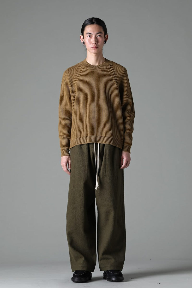 KNITTED CREWNECK Moss Green