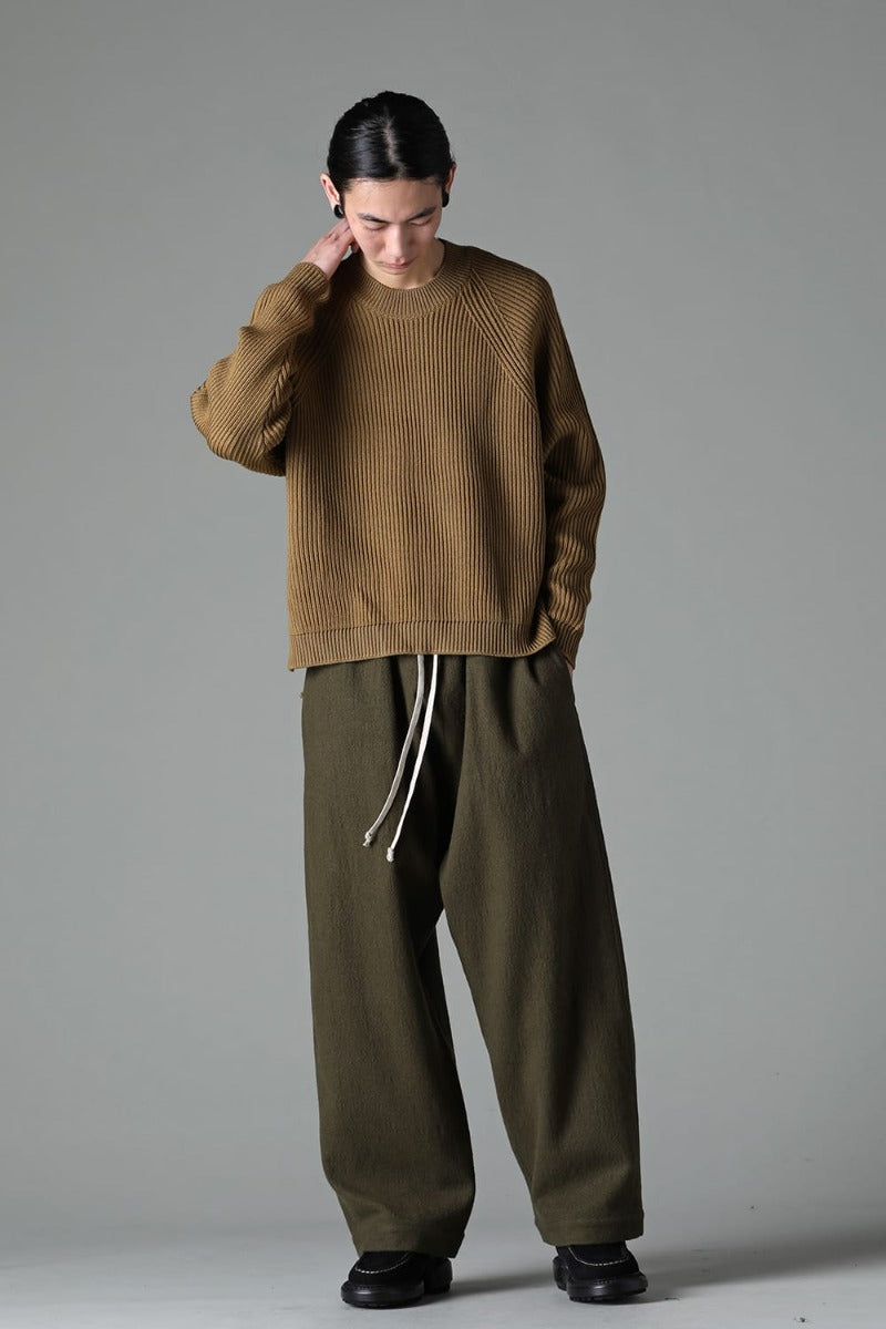 KNITTED CREWNECK Moss Green