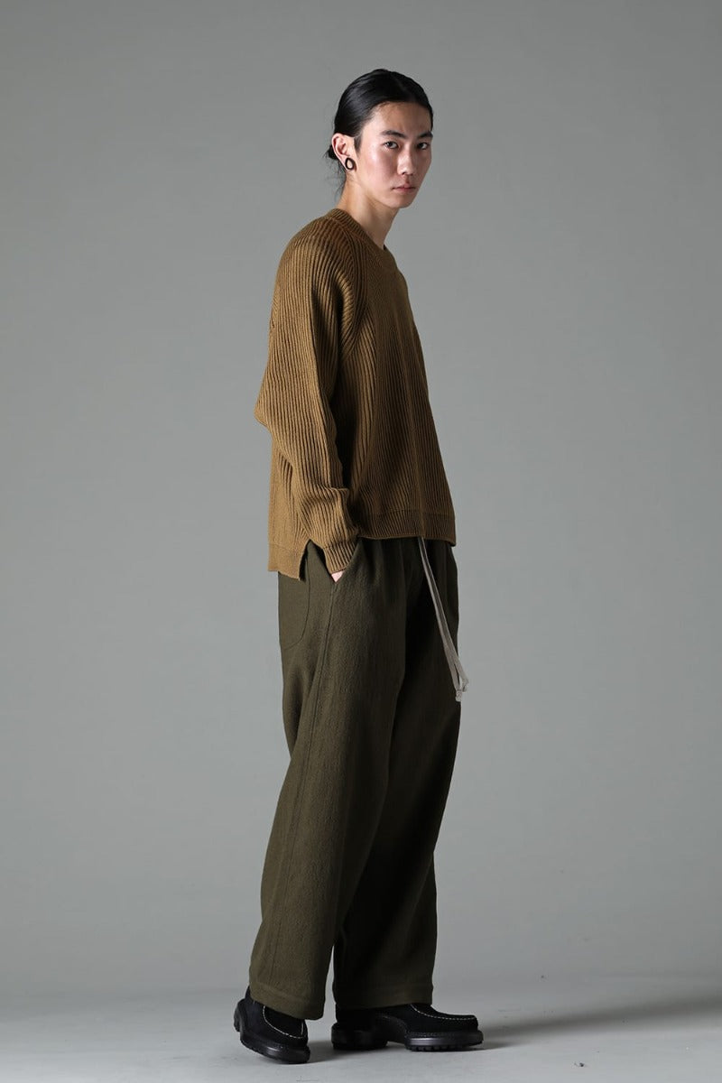 KNITTED CREWNECK Moss Green