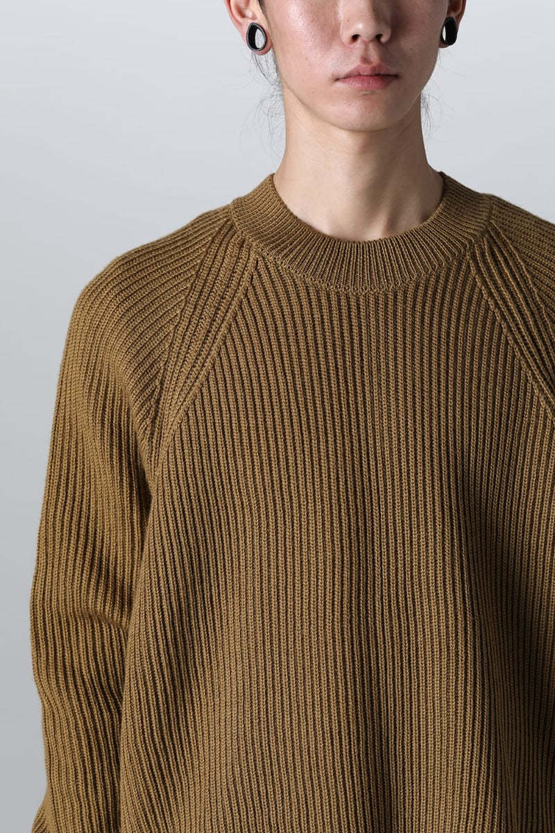 KNITTED CREWNECK Moss Green