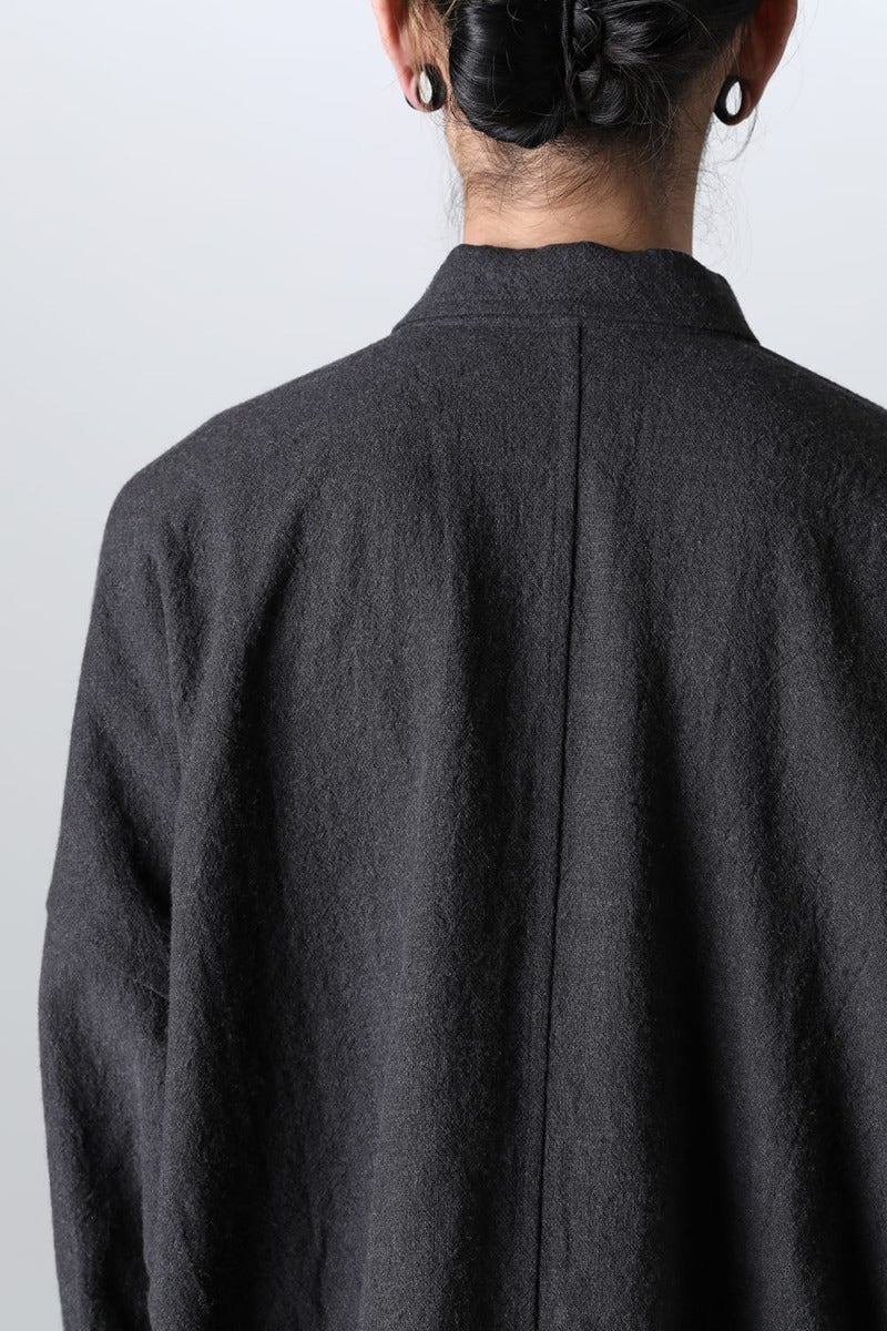 BOMBER SHIRT Boiled Cloth  Warm Anthracite