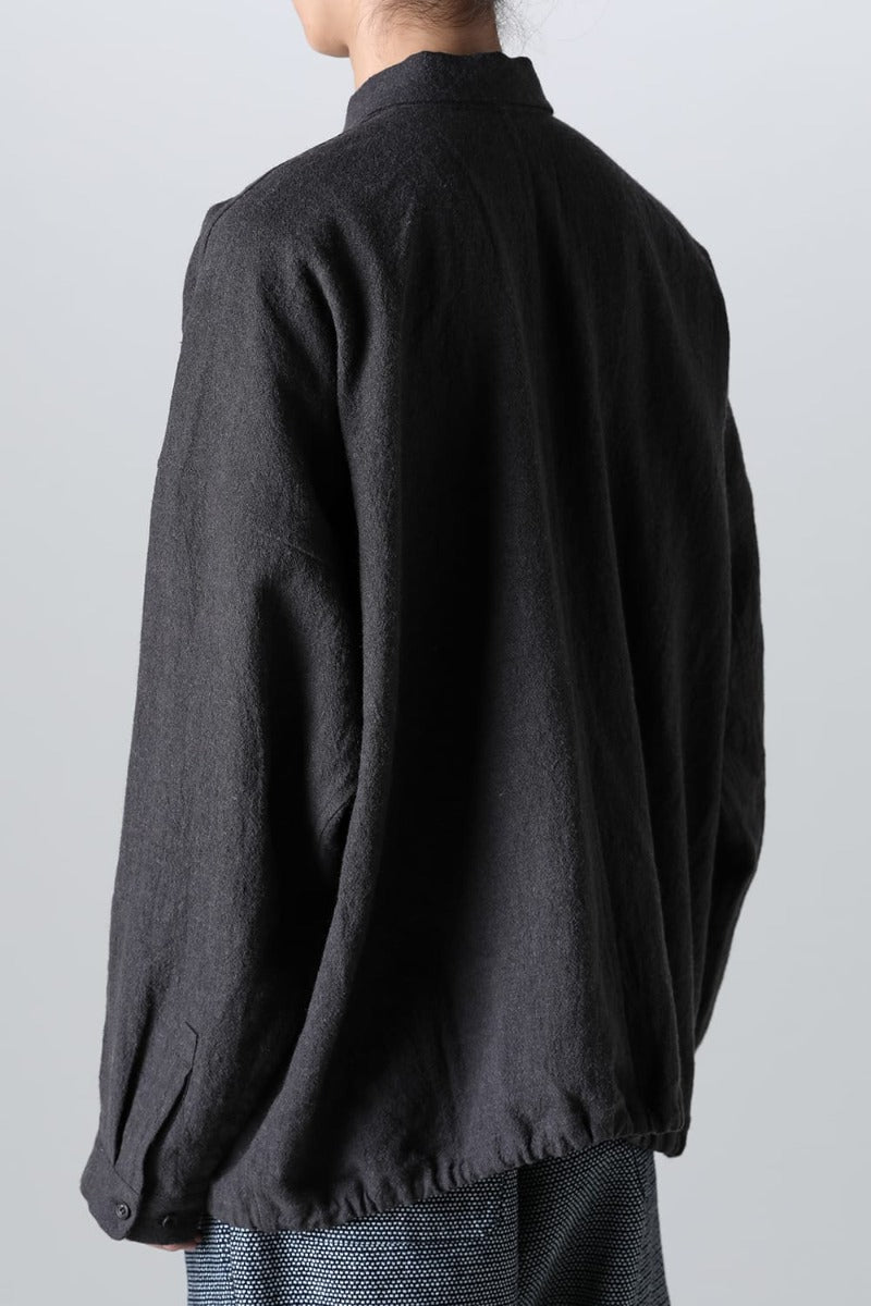 BOMBER SHIRT Boiled Cloth  Warm Anthracite