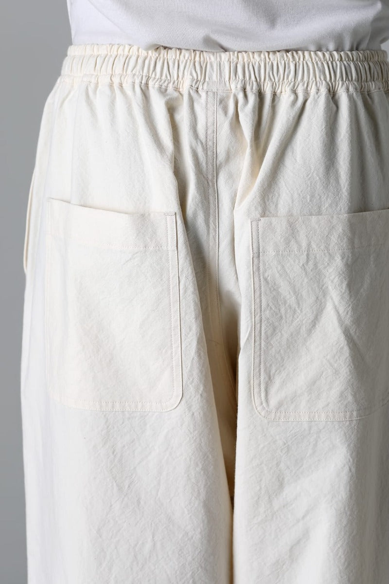 JOGGING TROUSERS Wrinkled Cotton Cloth Kinari