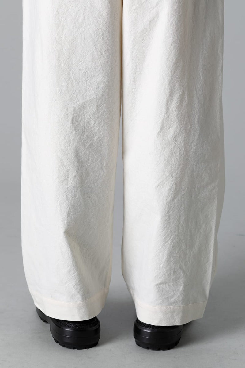 JOGGING TROUSERS Wrinkled Cotton Cloth Kinari