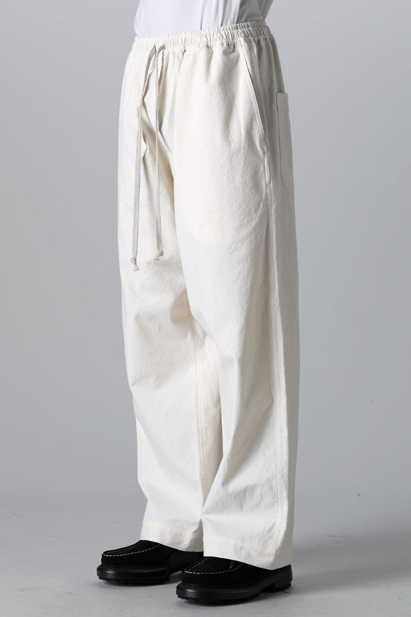 JOGGING TROUSERS Wrinkled Cotton Cloth Kinari
