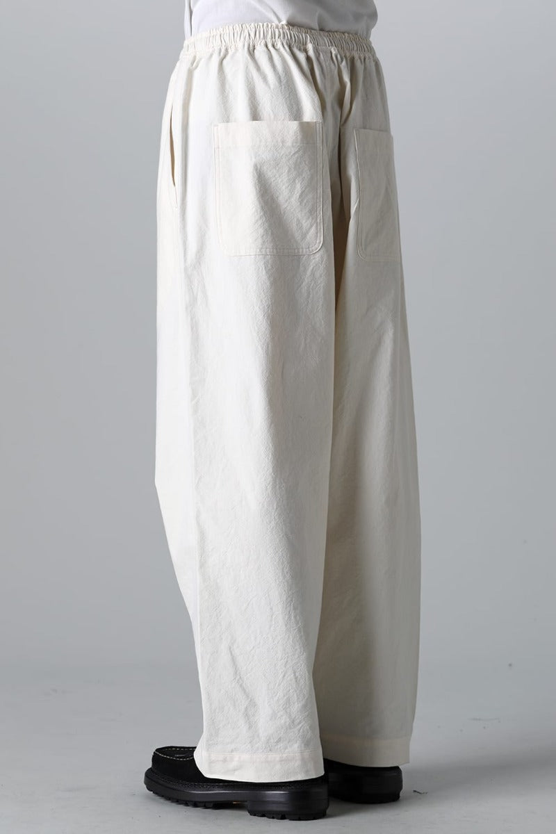 JOGGING TROUSERS Wrinkled Cotton Cloth Kinari