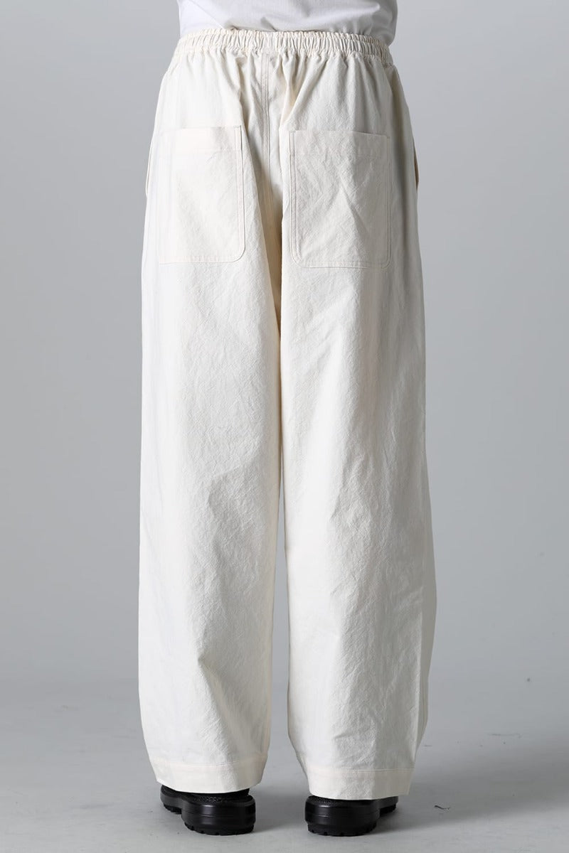 JOGGING TROUSERS Wrinkled Cotton Cloth Kinari