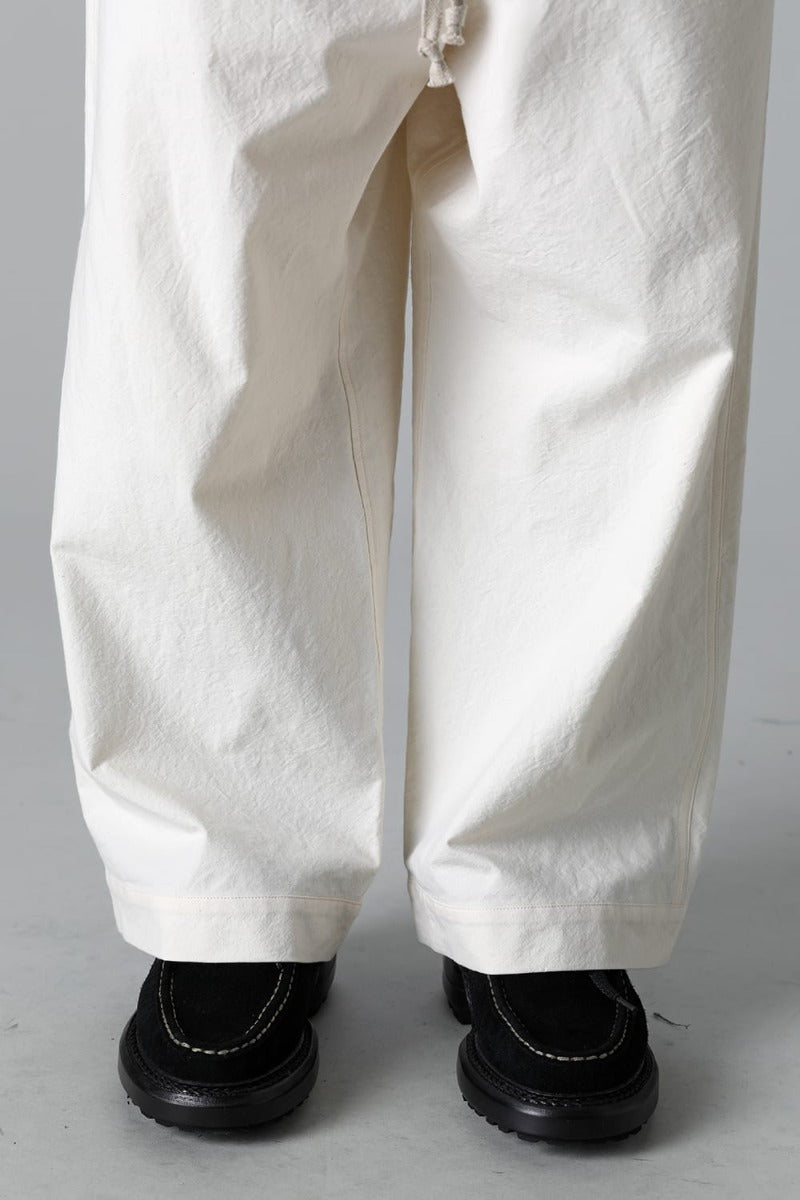 JOGGING TROUSERS Wrinkled Cotton Cloth Kinari