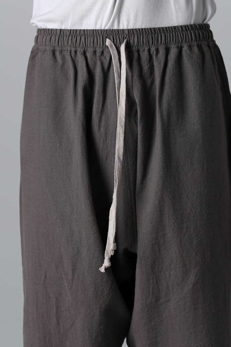 JOGGING TROUSERS Wool Cotton Linen Shirting   Warm Grey