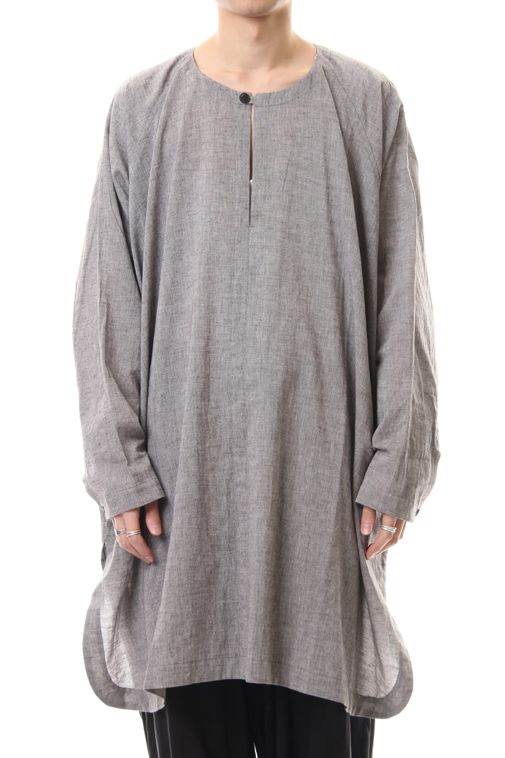 Plain LS Wide fit Tunic Brown Mele