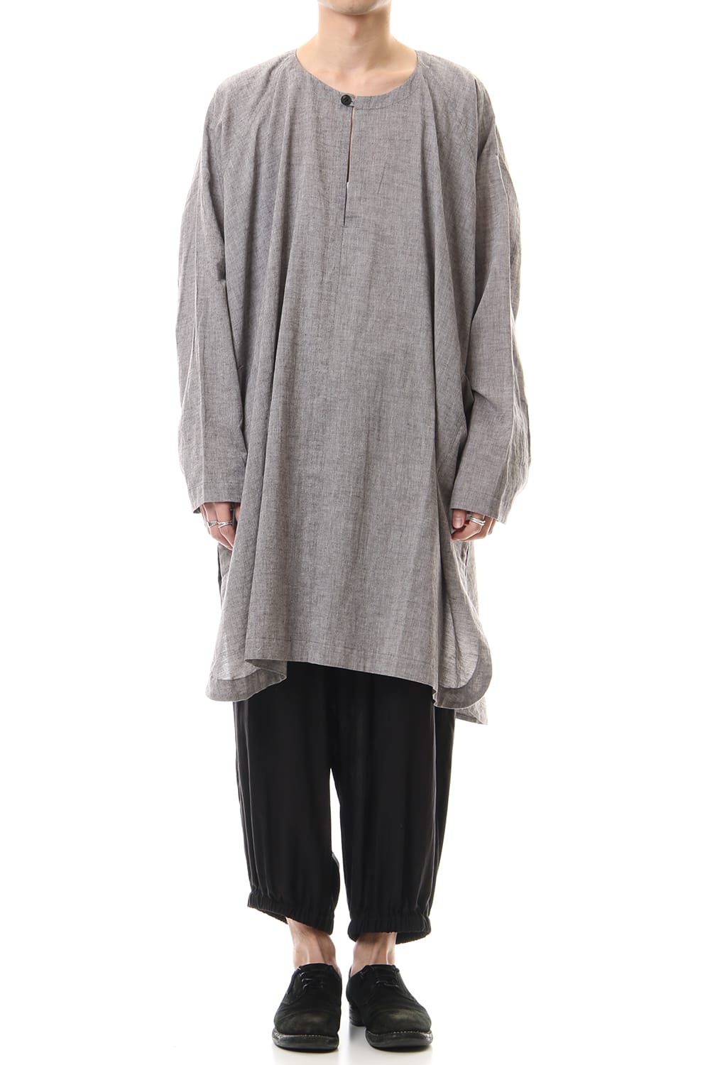 Plain LS Wide fit Tunic Brown Mele