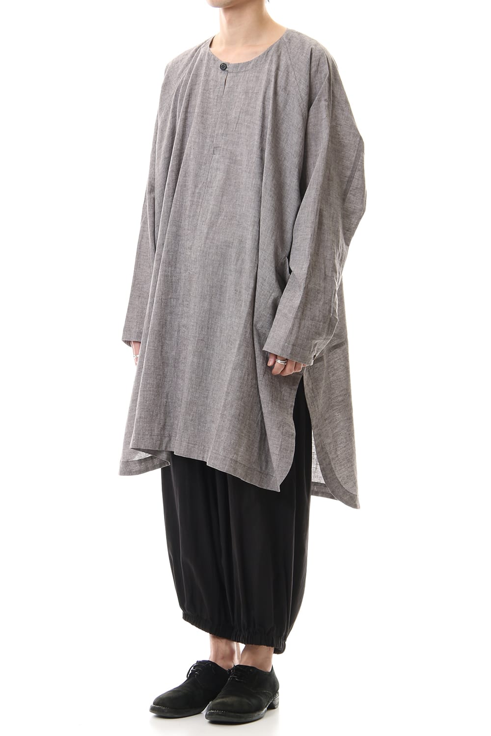 Plain LS Wide fit Tunic Brown Mele