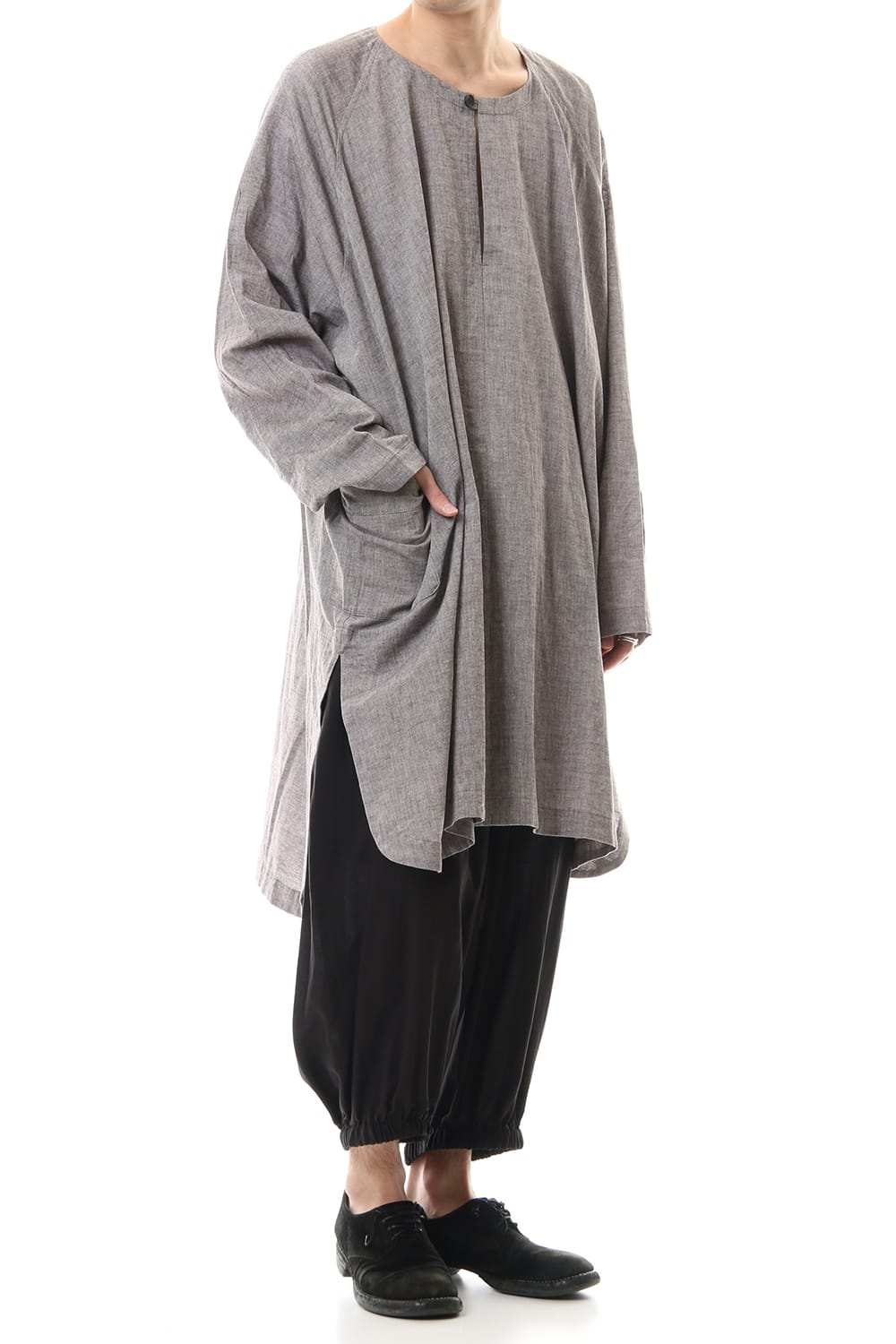 Plain LS Wide fit Tunic Brown Mele