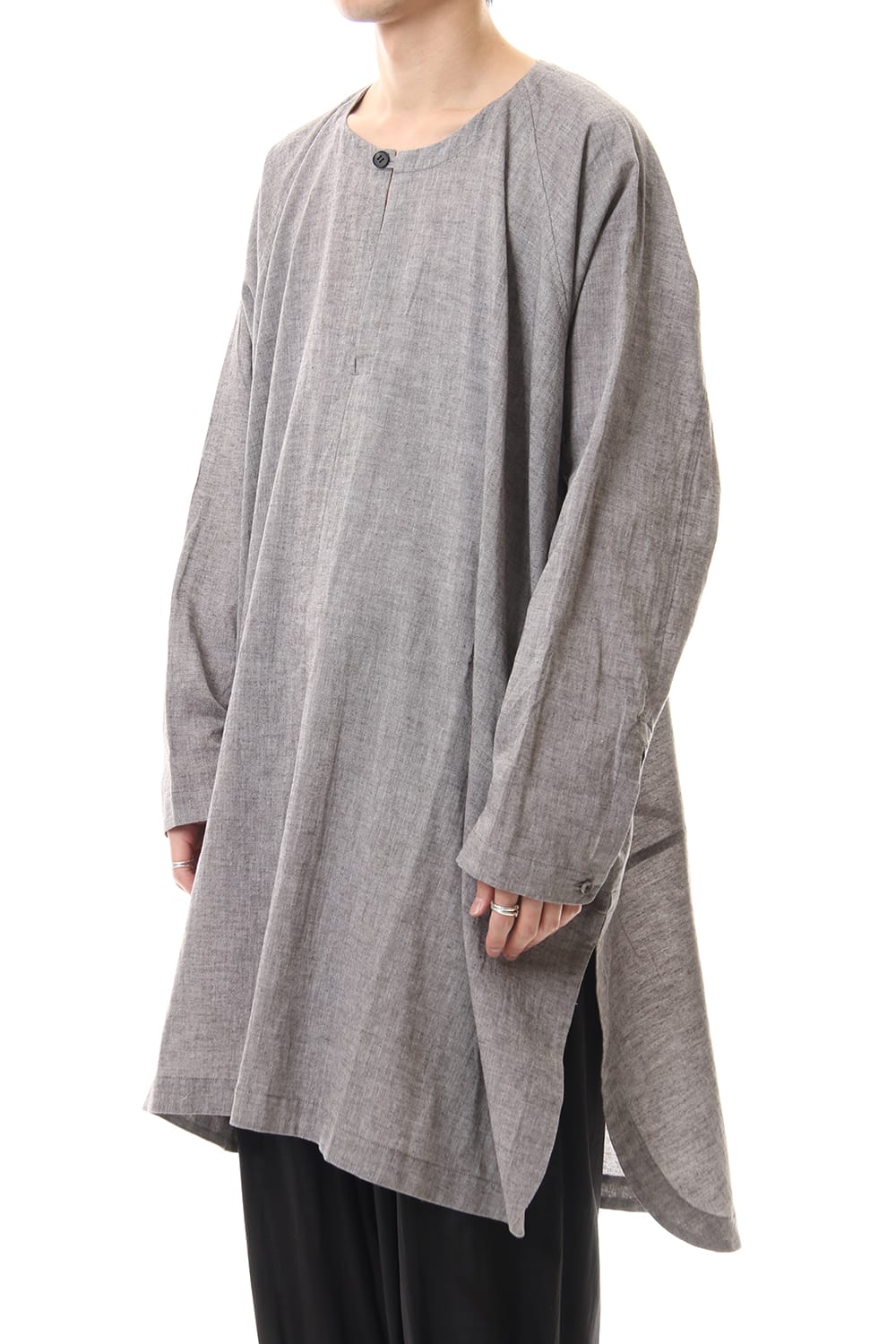 Plain LS Wide fit Tunic Brown Mele