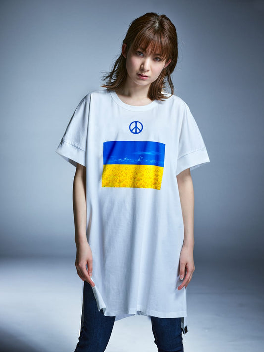 Ukrainian Refugees Support Charity Dolman Long T-Shirt