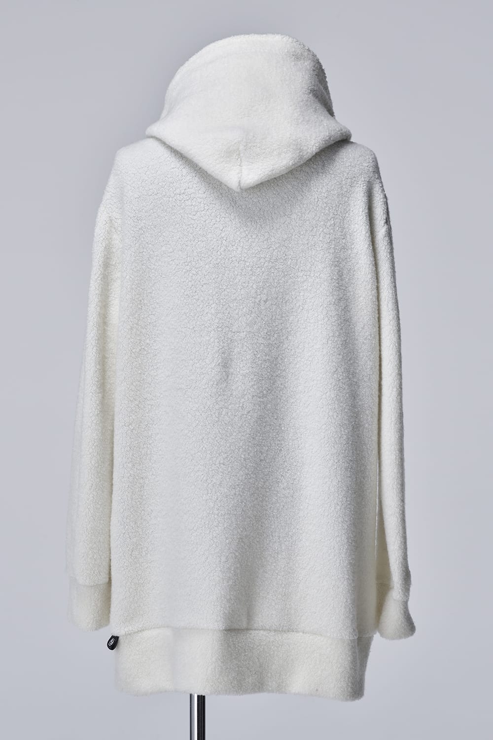 Recycled Pile Loose Hoodie White