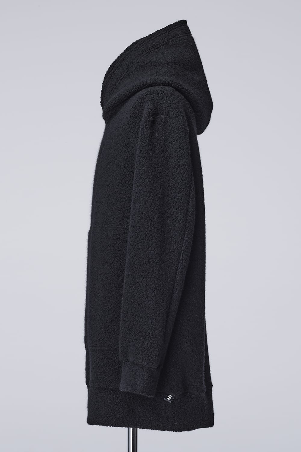 リサイクルパイル ルーズフーディー ブラック