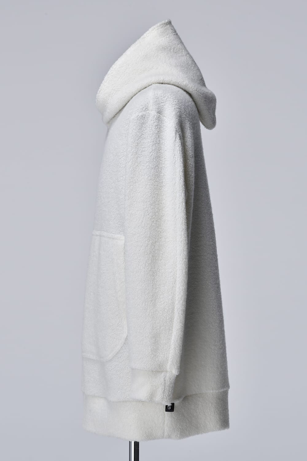 Recycled Pile Loose Hoodie White