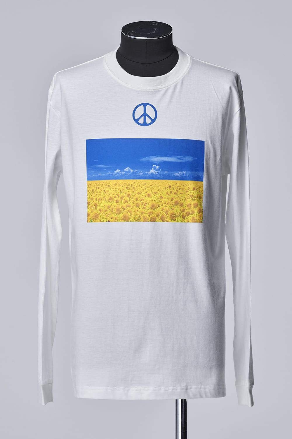 UKRAINE-Charity Long Sleeves T-Shirt White